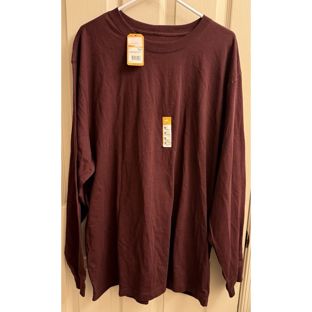 Carhartt Loose Fit Heavyweight Long-Sleeve Logo‎ T-Shirt Men's X-Large